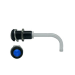 RHD-1100-1500-F9PZB67PR Bivar, Panel Mount Right Angle LED Light Pipe, Blue Round Lens