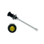 RHD-1140-F9PZY67PR Bivar, Panel Mount Vertical LED Light Pipe, Yellow Round Lens