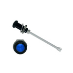 RHD-2140-F9PZB67PR Bivar, Panel Mount Vertical LED Light Pipe, Blue Round Lens