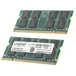 Crucial 2 x 2 GB DDR2 RAM 800MHz SODIMM 1.8V