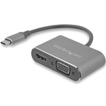 Startech USB C to HDMI, VGA Adapter, USB 3.1 - 1920 x 1200 (VGA), 3840 x 2160 (HDMI)