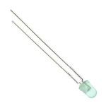 Kingbright2.5 V Green LED 3mm Through Hole, Cylindrical L-1334GT
