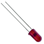 Broadcom1.8 V Red LED 5mm Through Hole, HLMP-D101