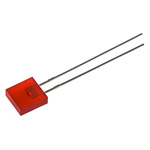 Broadcom1.9 V Red LED Rectangular Through Hole, HLMP-0301