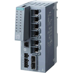 Siemens Ethernet Switch, 6 RJ45 port, 24V dc, 10 Mbit/s, 100 Mbit/s, 1000 Mbit/s Transmission Speed, DIN Rail, Wall