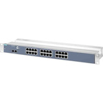 Siemens Ethernet Switch, 24 RJ45 port, 24V dc, 10 Mbit/s, 100 Mbit/s Transmission Speed