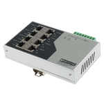 Phoenix Contact Ethernet Switch, 8 RJ45 port, 24V dc, 100Mbit/s Transmission Speed, DIN Rail Mount FL SWITCH SF 8TX