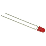 Vishay3 V Red LED 3mm Through Hole, TLHR4405