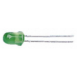 Vishay3 V Green LED 5mm Through Hole, TLHG6400