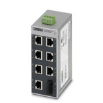 Phoenix Contact Ethernet Switch, 7 RJ45 port, 24V dc, 100Mbit/s Transmission Speed, DIN Rail Mount FL SWITCH SFN 7TX/FX