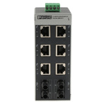 Phoenix Contact Ethernet Switch, 6 RJ45 port, 24V dc, 100Mbit/s Transmission Speed, DIN Rail Mount FL SWITCH SFN