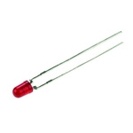 Kingbright2.5 V Red LED 3mm Through Hole, L-7104EC