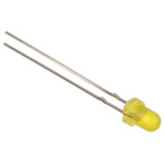 Kingbright2.5 V Yellow LED 3mm Through Hole, L-7104LYD