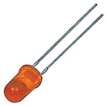 Kingbright2.5 V Orange-Red LED 5mm Through Hole, L-7113ED