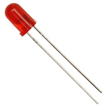 Kingbright2.5 V Red LED 5mm Through Hole, L-7113LID