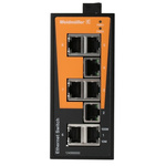 Weidmüller Ethernet Switch, 8 RJ45 port DIN Rail Mount