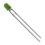 Lite-On2.6 V Green LED 3mm Through Hole, LTL-4231N