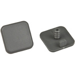FlexLink Grey Square End Cap 22 mm strut profile , Groove 5.5mm