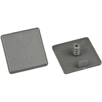 FlexLink Grey Square End Cap 30 mm strut profile , Groove 7.2mm