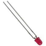 Vishay3 V Red LED 3mm Through Hole, TLHR4401