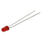 Vishay3 V Red LED 3mm Through Hole, TLUR4401