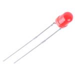 Vishay2.6 V Red LED 3mm Through Hole, TLHK46Q1R2