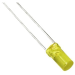 Kingbright2.5 V Yellow LED 3mm Through Hole, Cylindrical L-47XSYCK