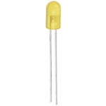 Kingbright2.5 V Yellow LED 5mm Through Hole, L-1503YD