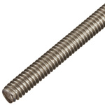 RS PRO Plain Stainless Steel Threaded Rod, M20, 1m
