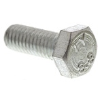 Zinc plated & clear Passivated Steel Hex M6 x 16mm Set Screw