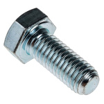 Zinc plated & clear Passivated Steel Hex M8 x 20mm Set Screw