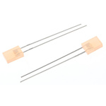 Broadcom1.9 V Orange LED Rectangular Through Hole, HLMP-S400