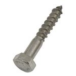 RS PRO Hex Coach Screw, Stainless Steel, 6mm