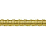 RS PRO Plain Brass Threaded Bar, M3, 1m
