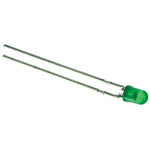 Broadcom2.1 V Green LED 3mm Through Hole, HLMP-1503-D0002