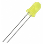 ROHM2.1 V Yellow LED 5mm Through Hole, SLR-56YY3F