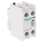 Schneider Electric Auxiliary Contact Block, 2 Contact, 1NC + 1NO, Front Mount