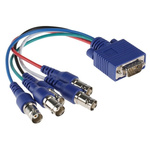 150mm AV Cable Male VGA to Female BNC x 5 Female x 5 BNC