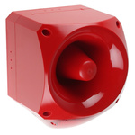 Klaxon PNC Series Red Sounder Beacon, 10 → 60 V dc, IP66, Side Mount, 120dB at 1 Metre