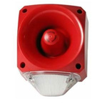 Klaxon PNC Series Clear Sounder Beacon, 10 → 60 V dc, IP66, Side Mount, 120dB at 1 Metre