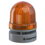 Werma EvoSIGNAL Mini Series Yellow Sounder Beacon, 12 V dc, IP66, Base Mount, 95dB at 1 Metre