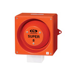 Clifford & Snell YL80 Super Series Opal Sounder Beacon, 230 V, IP66, Side Mount, 120dB at 1 Metre