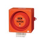 Clifford & Snell YL80 Super Series Clear Sounder Beacon, 230 V, IP66, Side Mount, 120dB at 1 Metre