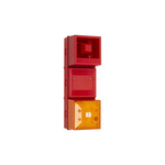 Clifford & Snell YL4IS Series Amber Sounder Beacon, 18 → 24 V dc, IP65, Fixed Mount, 100dB at 1 Metre