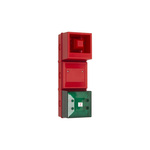 Clifford & Snell YL4IS Series Green Sounder Beacon, 18 → 24 V dc, IP65, Fixed Mount, 100dB at 1 Metre