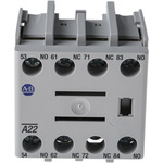 Allen Bradley Auxiliary Contact, 4 Contact, 2NC + 2NO, Front Mount