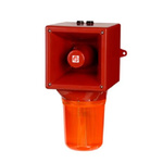 e2s AB121STR Series Amber, Blue, Clear, Green, Red, Yellow Sounder Beacon, 115 V, IP65, Wall Mount, 126dB at 1 Metre