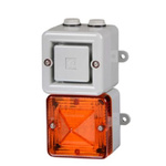 e2s AL100SONTEL Series Amber, Blue, Clear, Green, Opal, Red, Yellow Handset beacon/siren for phone, 230 V, IP66, Wall