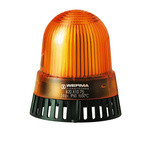 Werma 420 Series Yellow Buzzer Beacon, 12 V, IP65, Base Mount, 92dB at 1 Metre