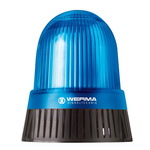Werma 430 Series Blue Sounder Beacon, 24 V, IP65, Base Mount, 114dB at 1 Metre